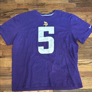 Nike Purple T-Shirt with White Number 5